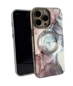 HEM Artistic Silver-Rose Hoesje geschikt voor iPhone 13 - Hoesje Magsafe Compatibel  - Shockproof Backcover HEM Artistic Silver-Rose Hoesje geschikt voor iPhone 13 - Hoesje Magsafe Compatibel  - Shockproof Backcover