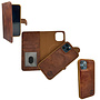 HEM HEM Chique case geschikt voor Apple iPhone 14 Plus hoesje met pasjeshouder,fotovakje, magneetring & magsafe met uitneembare binnenkant Chique Brown
