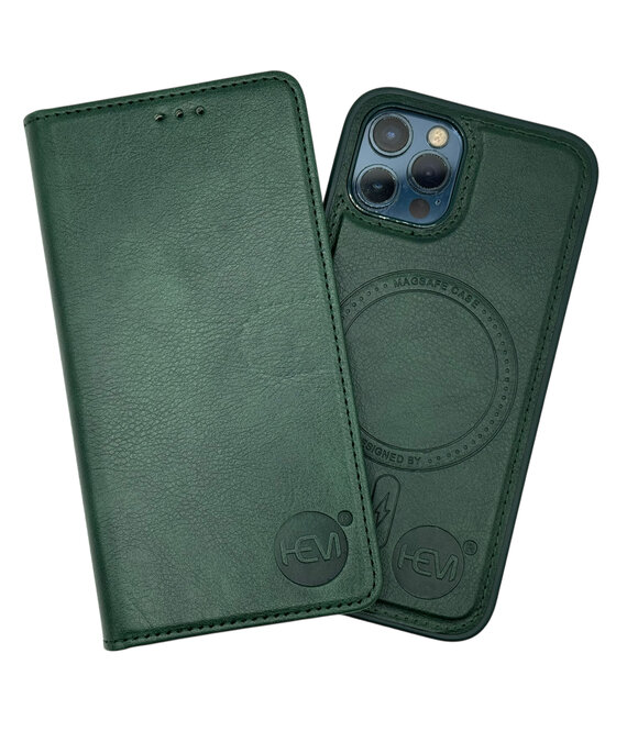 HEM HEM Chique case geschikt voor Apple iPhone 16 Pro Max hoesje met pasjeshouder,fotovakje, magneetring & magsafe met uitneembare binnenkant Chique Green