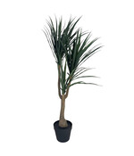 HEM Levensechte Kunstplant Dracaena 120 cm – Levensechte Groene Kunstboom met Pot – Hoogwaardige Kamerplant voor Interieurdecoratie