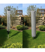 CUHOC Droogmolenhoes 175x28x50 cm – Diamond Label – Incl. Stevige Stok – Waterdichte Hoes met Rits voor Droogmolens tot 2,5x2,5 meter