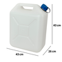 HEM Jerrycan Water 20 Liter – Met Schenkkraan – BPA-vrij Watertank – Stevige Watercontainer voor Camping, Caravan, Outdoor & Noodvoorraad