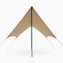 CUHOC CUHOC Tarp Shelter 300x300x220 cm – Waterdicht & Lichtgewicht Schaduwdoek – Complete Set met Stokken & Scheerlijnen – Voor Camping, Tuin & Strand
