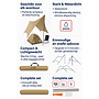 CUHOC CUHOC Tarp Shelter 300x300x220 cm – Waterdicht & Lichtgewicht Schaduwdoek – Complete Set met Stokken & Scheerlijnen – Voor Camping, Tuin & Strand
