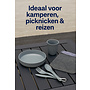 CUHOC CUHOC Camping Serviesset 6-delig – Lichtgewicht & Breukvast – Ideaal voor Camping, Picknick en Outdoor – BPA-vrij