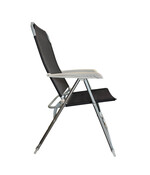 Campingstoel – 5 Standen Verstelbaar – Opvouwbaar – Lichtgewicht Aluminium 4KG – Ademend Textileen – Comfortabele Klapstoel voor Camping, Strand en Sail