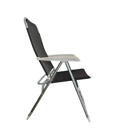 HEM Campingstoel – 5 Standen Verstelbaar – Opvouwbaar – Lichtgewicht Aluminium 4KG – Ademend Textileen – Comfortabele Klapstoel voor Camping, Strand en Sail