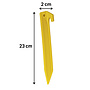 HEM HEM Tentharingen Set van 24 – Gele Kunststof Kampeerharingen 23 cm – Sterke Grondpennen voor Tent – Lichtgewicht ABS Tentpennen – V-Vormig – Stormharingen – Kampeer Accessoires – Camping – Zeil – Luifel