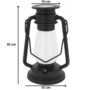 HEM HEM Solar Stormlantaarn – Oplaadbare Kampeerlamp / Tentlamp – Buitenlamp op Zonne-energie met Sensor – Warm Wit Licht – Automatisch Aanschakelend bij Donker – Inclusief Batterij & Opbergzak – Weerbestendig en Energiezuinig – Camping Lamp / Tuinlamp