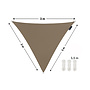 CUHOC CUHOC Schaduwdoek Driehoek 3x3x3 Meter – Taupe – UV-Beschermend Zonnescherm voor Tuin, Terras of Balkon – Waterdoorlatend – Inclusief Bevestigingstouw – Ademend & Weerbestendig