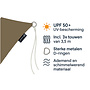 CUHOC CUHOC Schaduwdoek Driehoek 3x3x3 Meter – Taupe – UV-Beschermend Zonnescherm voor Tuin, Terras of Balkon – Waterdoorlatend – Inclusief Bevestigingstouw – Ademend & Weerbestendig
