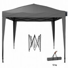 CUHOC CUHOC Easy-Up Partytent / Pop-Up Partytent 3x3m Grijs - Waterafstotend - Vouwtent voor Schaduw - incl Draagtas totaal 12KG