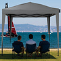 CUHOC CUHOC Easy-Up Partytent / Pop-Up Partytent 3x3m Grijs - Waterafstotend - Vouwtent voor Schaduw - incl Draagtas totaal 12KG