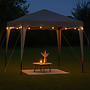 CUHOC CUHOC Easy-Up Partytent / Pop-Up Partytent 3x3m Grijs - Waterafstotend - Vouwtent voor Schaduw - incl Draagtas totaal 12KG