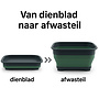 HEM HEM Opvouwbare Afwasbak 8L – Inklapbare Wasbak Camping – Vouwbare Afwasteil / Teiltje / Dienblad – Voor Caravan, Camper of Keuken – Ruimtebesparend – Groen – 37x27x12 cm