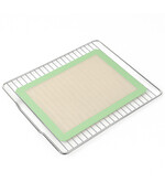 Siliconen Bakmat 40x30 - Herbruikbaar - Antiaanbaklaag – Vaatwasserbestendig – Hittebestendig tot 200°C – Ovenmat – Bakvel – Bakaccessoire - Groene rand
