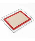 HEM Siliconen Bakmat 40x30 - Herbruikbaar - Antiaanbaklaag – Vaatwasserbestendig – Hittebestendig tot 200°C – Ovenmat – Bakvel – Bakaccessoire - Rode Rand