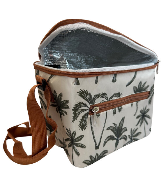 CUHOC CUHOC Koeltas 4L – Compacte Lunchtas met schouderband voor School, Werk of Strand – Isolerende Koelbag – Kleine Koeltas  - Palmboom