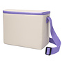 CUHOC CUHOC Koeltas 4L – Compacte Lunchtas met schouderband voor School, Werk of Strand – Isolerende Koelbag – Kleine Koeltas  -Paarse Palmprint & ‘SUMMER’ Opdruk