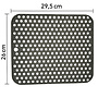 HEM HEM Afdruipmat Keuken 29,5x26 cm – Antislip Siliconen Afdruipmatje – Grijs – Afdruiprek Gootsteen – Afwasmat Camping – Waterdoorlatend & Makkelijk Schoon te Maken