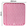 HEM HEM Afdruipmat Keuken 29,5x26 cm – Antislip Siliconen Afdruipmatje – Roze– Afdruiprek Gootsteen – Afwasmat Camping – Waterdoorlatend & Makkelijk Schoon te Maken