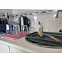 HEM HEM Afdruipmat Keuken 29,5x26 cm – Antislip Siliconen Afdruipmatje – Roze– Afdruiprek Gootsteen – Afwasmat Camping – Waterdoorlatend & Makkelijk Schoon te Maken