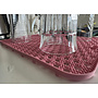 HEM HEM Afdruipmat Keuken 29,5x26 cm – Antislip Siliconen Afdruipmatje – Roze– Afdruiprek Gootsteen – Afwasmat Camping – Waterdoorlatend & Makkelijk Schoon te Maken