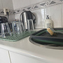 HEM HEM Afdruipmat Keuken 29,5x26 cm – Antislip Siliconen Afdruipmatje – Groen– Afdruiprek Gootsteen – Afwasmat Camping – Waterdoorlatend & Makkelijk Schoon te Maken