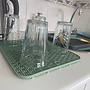 HEM HEM Afdruipmat Keuken 29,5x26 cm – Antislip Siliconen Afdruipmatje – Groen– Afdruiprek Gootsteen – Afwasmat Camping – Waterdoorlatend & Makkelijk Schoon te Maken