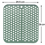 HEM HEM Afdruipmat Keuken 29,5x26 cm – Antislip Siliconen Afdruipmatje – Groen– Afdruiprek Gootsteen – Afwasmat Camping – Waterdoorlatend & Makkelijk Schoon te Maken