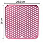 HEM HEM Opvouwbare Afwasteil met Ingebouwde Stop 8L, Bamboe Afwasborstel en Roze Siliconen Afdruipmat 29,5x26 cm – Complete Set voor Camping en Thuisgebruik