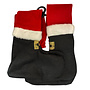 HEM HEM Christmas Tafelpoten Hoezen - 4 stuks - Kerstman Laarzen Decoratie 25x50 cm Kerst Tafel Decoratie