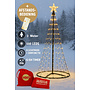 HEM HEM 3m LED Vlaggenmast Verlichting met Zwarte Mast - Lichtkerstboom - Kerstboom 3.0 m - 550 LED - Met HEM Opbergzak