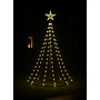 HEM HEM 2.1m LED Vlaggenmast verlichting met Zwarte Mast - Lichtkerstboom - Kerstboom 2.10 - 370 Led - Met HEM Opbergzak