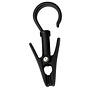 HEM HEM Multifunctionele Haakclip – Sterke Klem voor (Voortent)  Buizen 19-22 mm , Handdoek, Jas en Verlichting Ophanghaak - Camping haak - Balkonhaak - Zwart