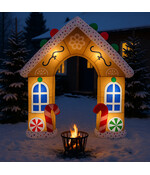 HEM Opblaasbaar Kersthuis – Peperkoekhuis