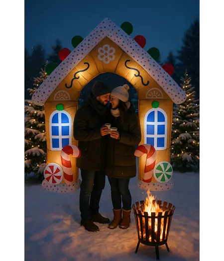 Kerstdecoratie - Opblaasbare Figuren & Huizen