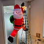 HEM HEM Kerstman Opblaasbaar 120 cm – LED Verlichting – Inclusief Blower & Touwen – Waterdicht Polyester – Voor Binnen & Buiten – Voor Deur of Vlaggenmast of in de boom of heg - met opbergzak