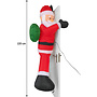 HEM HEM Kerstman Opblaasbaar 120 cm – LED Verlichting – Inclusief Blower & Touwen – Waterdicht Polyester – Voor Binnen & Buiten – Voor Deur of Vlaggenmast of in de boom of heg - met opbergzak