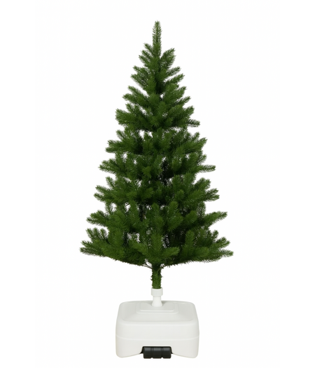 CUHOC CUHOC Kerstboomvoet Verrijdbaar - Kerstboomstandaard Diameter 33-50 mm - Vulbaar Tot 60 kg - Wit