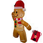 HEM HEM Opblaasbare Peperkoekman / Gingerbread Pop – 123 cm Hoog – Met LED Verlichting – Inclusief Opbergzak, 3 Grondpennen en Scheerlijnen HEM HEM Opblaasbare Peperkoekman / Gingerbread Pop – 123 cm Hoog – Met LED Verlichting – Inclusief Opbergzak, 3 Grondpennen en Scheerlijnen