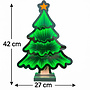 HEM HEM LED Kerstboom 45 cm – 3D Spiegeleffect – Met Ster – Dubbelzijdig – Inclusief Opbergzak - Infinity Kerstboom