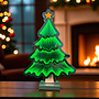 HEM HEM LED Kerstboom 45 cm – 3D Spiegeleffect – Met Ster – Dubbelzijdig – Inclusief Opbergzak - Infinity Kerstboom