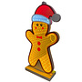 HEM HEM LED Gingerbread Man 28x16 cm – 3D Spiegeleffect – USB-voeding – Dubbelzijdig – Inclusief Opbergzak - Infinity Gingerbread