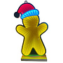 HEM HEM LED Gingerbread Man 28x16 cm – 3D Spiegeleffect – USB-voeding – Dubbelzijdig – Inclusief Opbergzak - Infinity Gingerbread