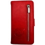 HEM HEM Leren Boekhoesje Met Rits - iPhone 17 Air Hoesje - Rood / Burned Red - Luxe Wallet Case / Portemonnee Hoesje met Pasjeshouder en Bescherming - iPhone 17 Air Bookcase