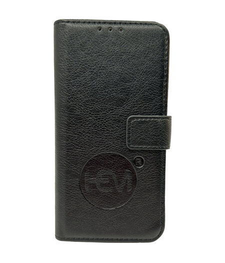 HEM HEM Leren Book Case - iPhone 17 Pro Hoesje - Zwart / Antique Black - Luxe Wallet Case / Portemonnee Hoesje met Pasjeshouder en Bescherming - iPhone 17 Pro Bookcase