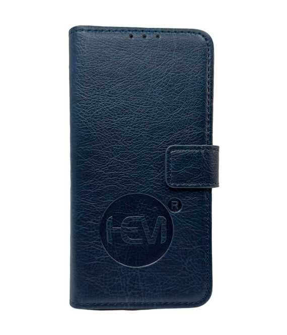 HEM HEM Leren Book Case - iPhone 17 Pro Max Hoesje - Donkerblauw / Marine Blue - Luxe Wallet Case / Portemonnee Hoesje met Pasjeshouder en Bescherming - iPhone 17 Pro Max Bookcase