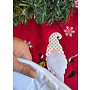 HEM HEM Kerstboomrok Ø90 cm – Rood/Wit – Met Gnoom-opdruk – Fleece Boomkleed – Christmas Tree Skirt