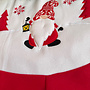 HEM HEM Kerstboom Rok – Ø 90 cm – Wit/Rood – Met Gnoom Opdruk – Christmas Tree Skirt – Fleece Boomkleed – Kerstdecoratie Rondom Kerstboom
